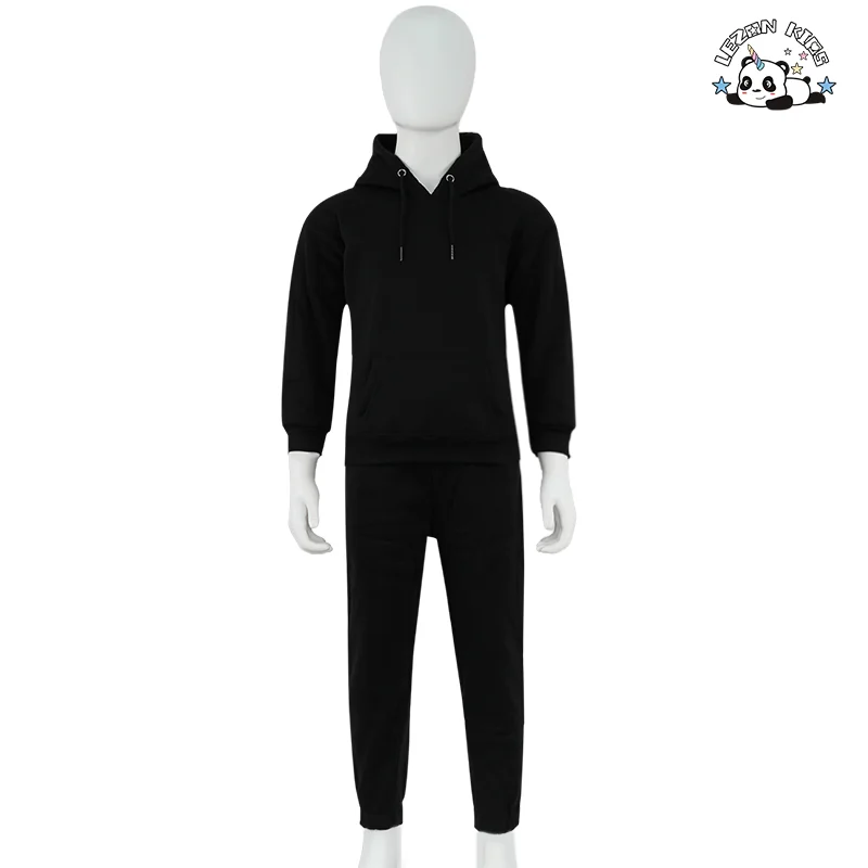 LEZONKIDS - Wholesale Kids Joggers Suits Boys Custom Joggers Set Solid Plain Kid Boys Clothing Set for Autumn